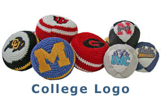 College Logo Footbags